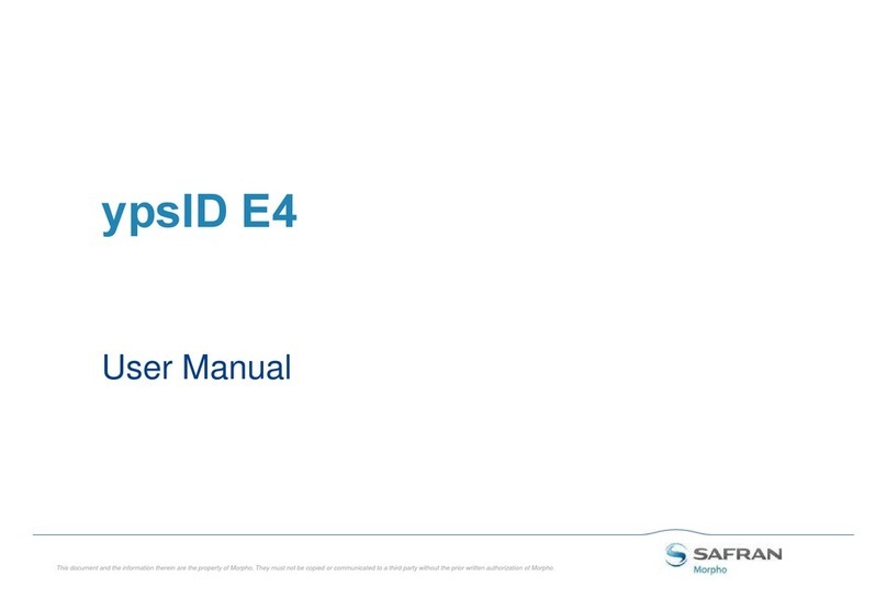 Safran ypsID E4 Manual de usuario Safran ypsID E4 Manual de usuario
