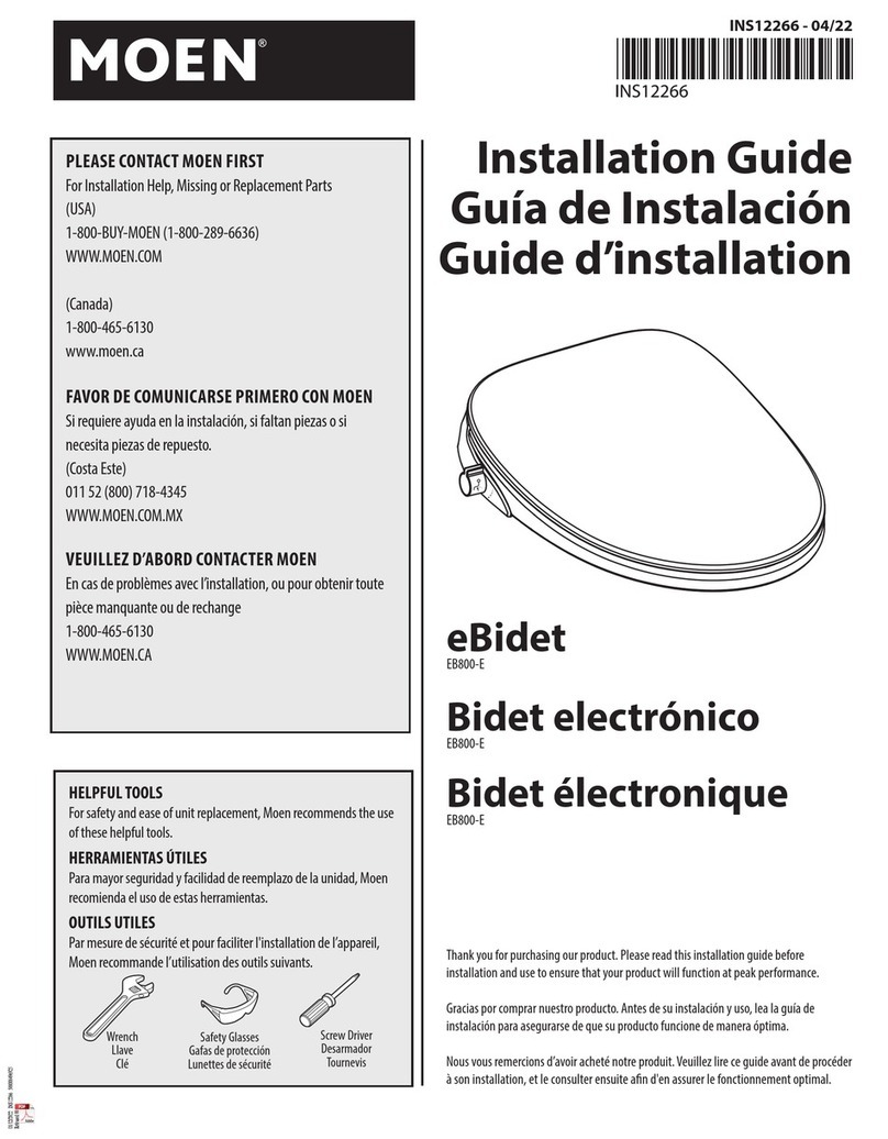 Moen EB800-E Manual de usuario