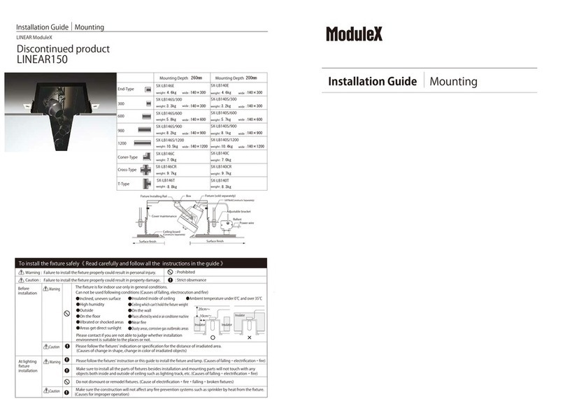 Modulex LINEAR150 Manual de usuario