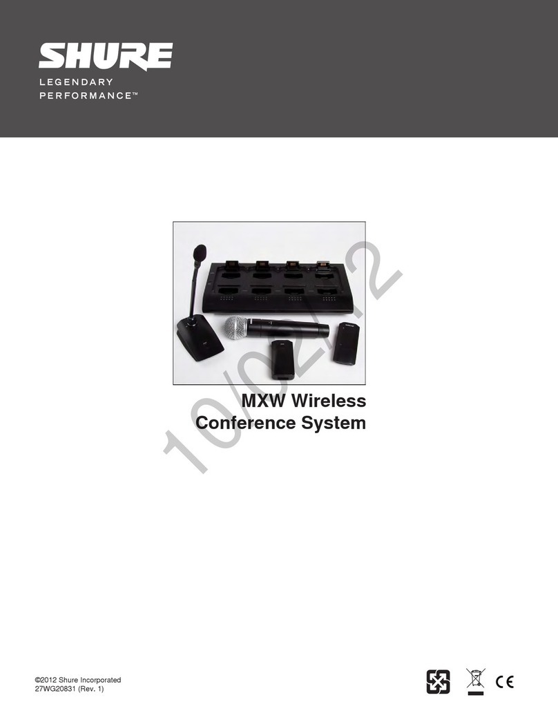 Shure MXW6W Manual de usuario
