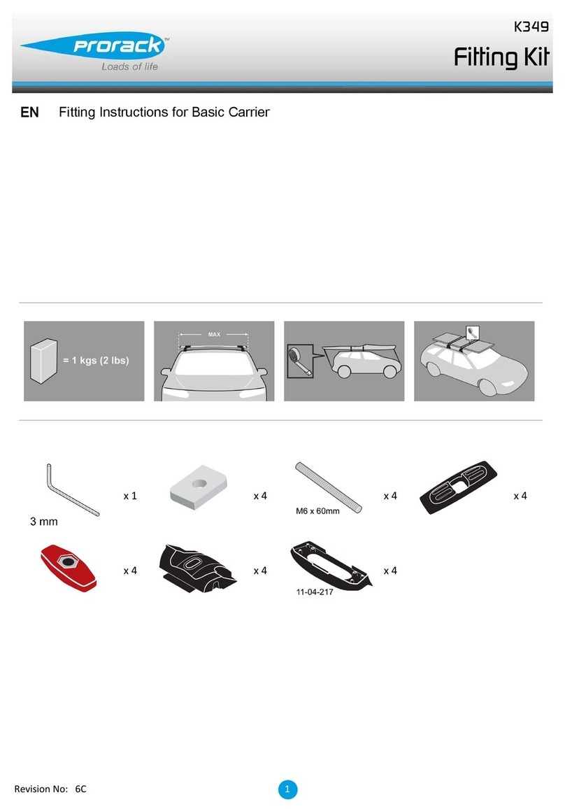 Prorack K349 Manual de usuario