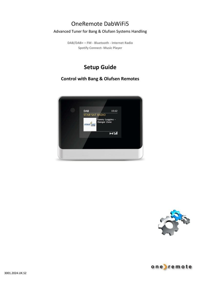One Remote DabWiFi5 Manual de usuario
