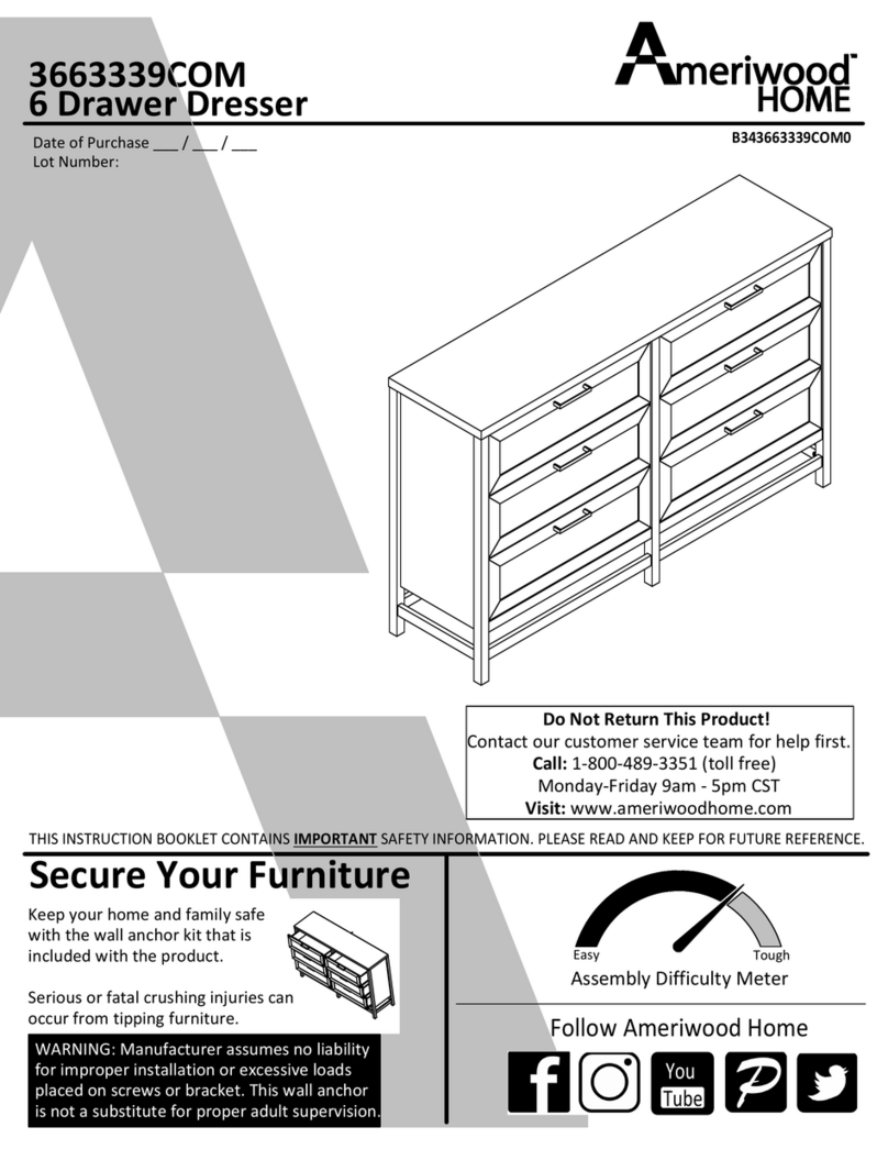 Ameriwood HOME 3663339COM Manual de usuario