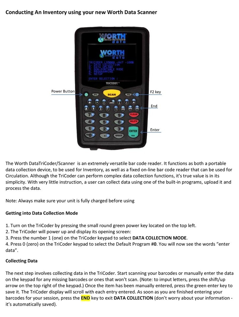 Worth Data TriCoder Manual de usuario Worth Data TriCoder Manual de usuario