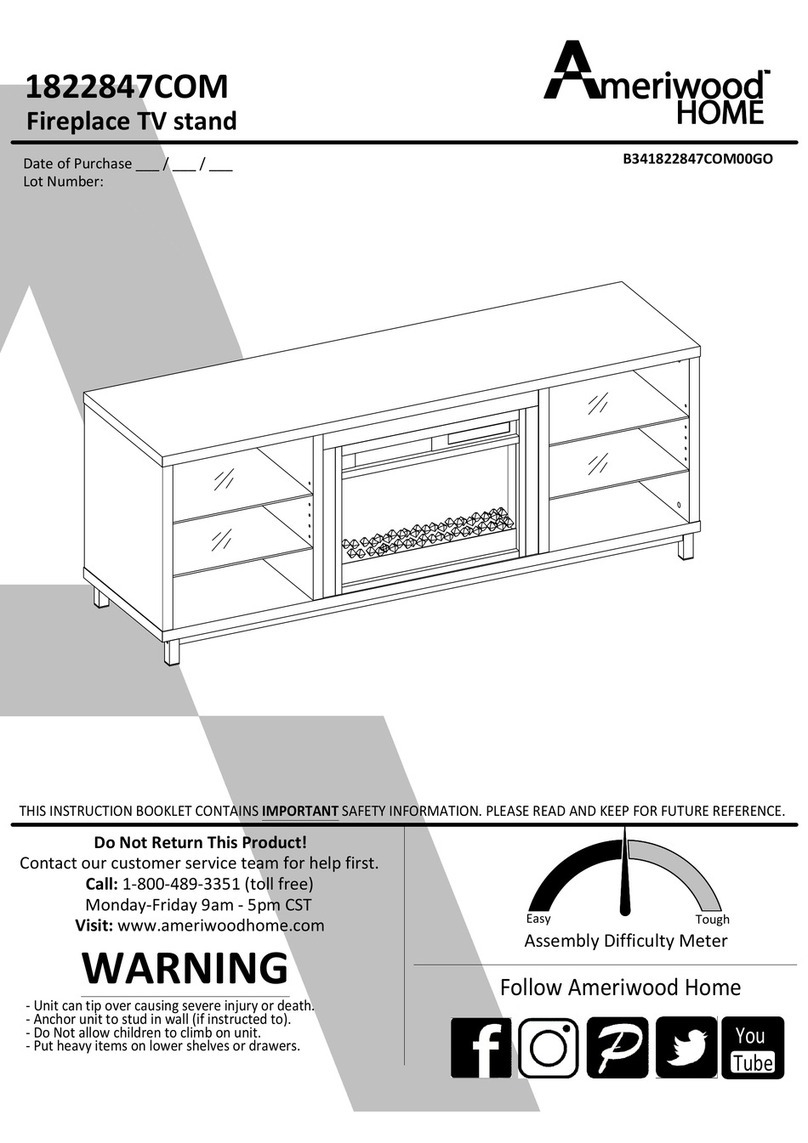 Ameriwood HOME 1822847COM Manual de usuario Ameriwood HOME 1822847COM Manual de usuario