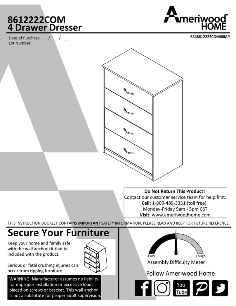 Ameriwood HOME 8612222COM Manual de usuario