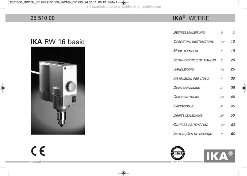 IKA RW 16 basic Manual de usuario