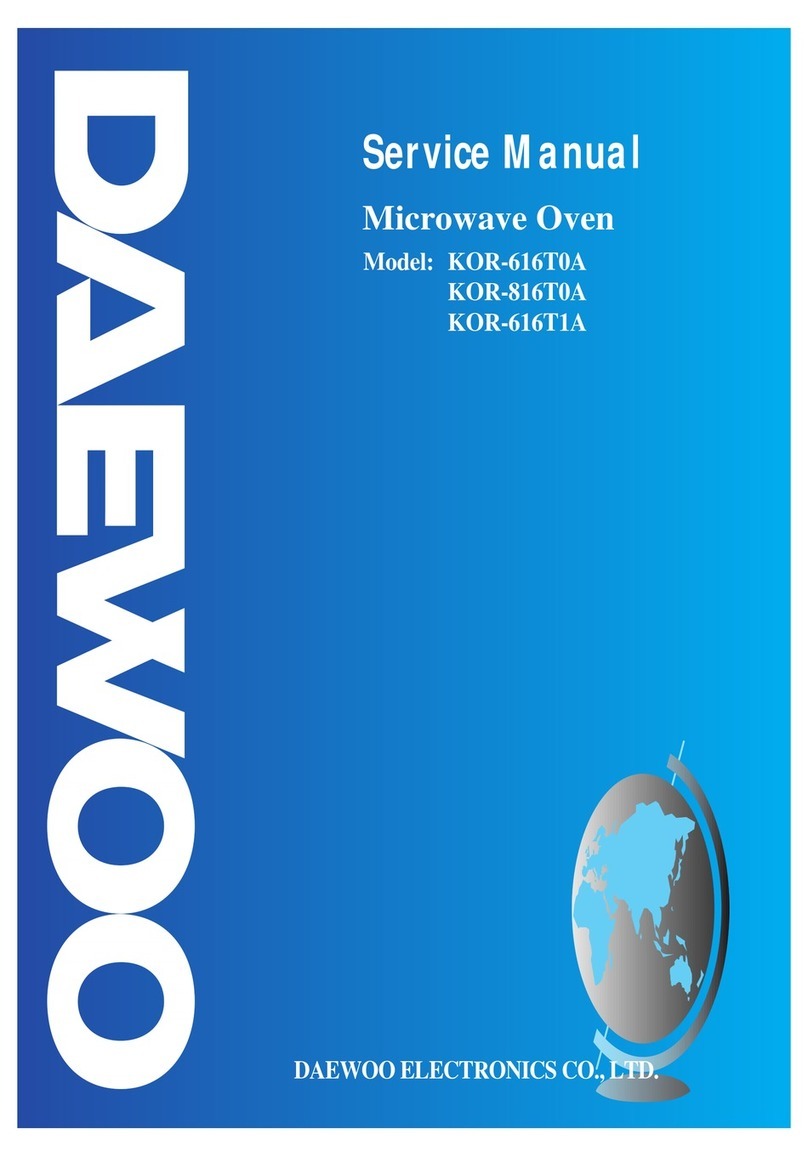 DAEWOO ELECTRONICS KOR-616T0A Manual de usuario
