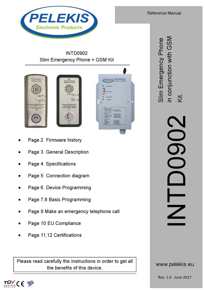 PELEKIS INTD0902 Manual de usuario