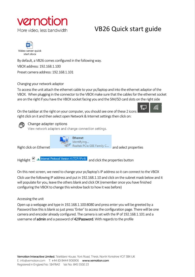 vemotion VB26 Manual de usuario