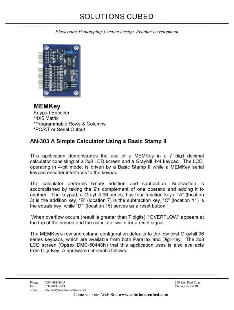 SOLUTIONS CUBED MEMKey Manual de usuario