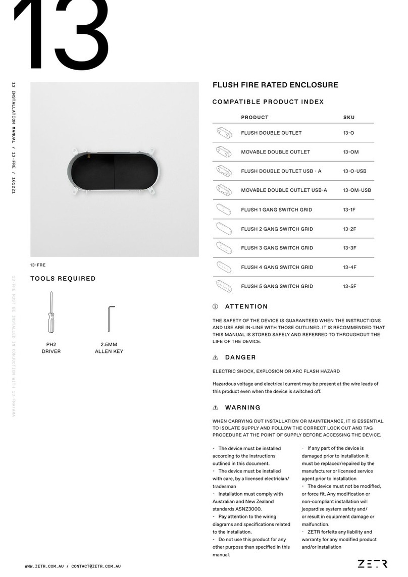 ZETR 13 Manual de usuario