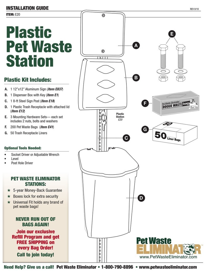 Pet Waste Eliminator E20 Manual de usuario