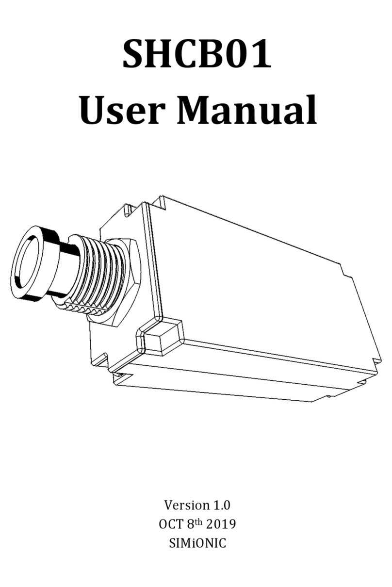 SIMiONIC SHCB01 Manual de usuario