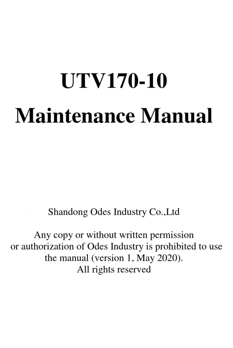 Odes Industry UTV170-10 Manual de usuario