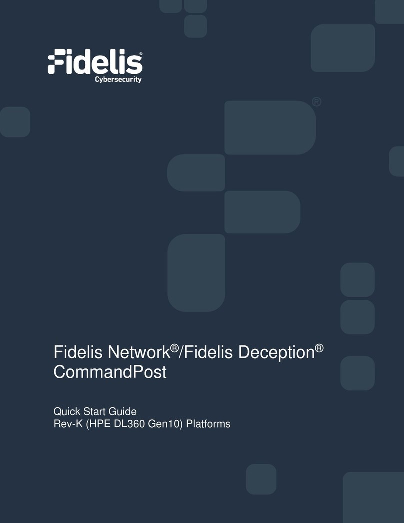 Fidelis Network CommandPost Manual de usuario Fidelis Network CommandPost Manual de usuario
