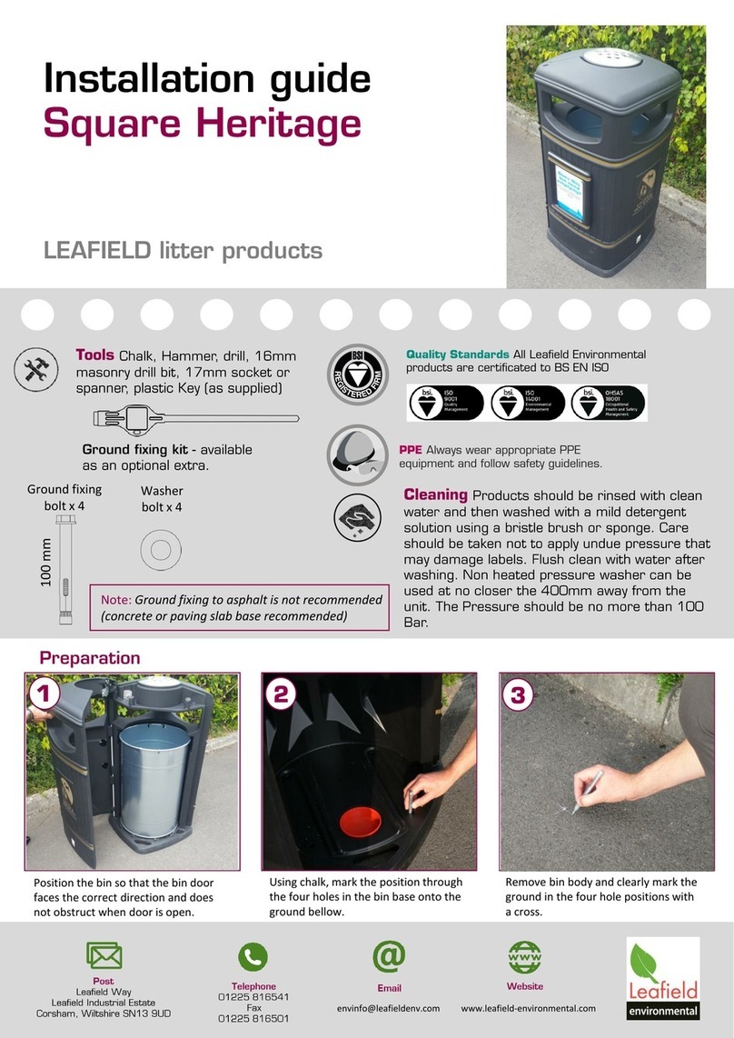 Leafield Environmental Square Heritage Manual de usuario