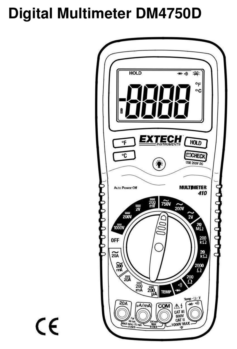 Extech Instruments DM4750D Manual de usuario Extech Instruments DM4750D Manual de usuario