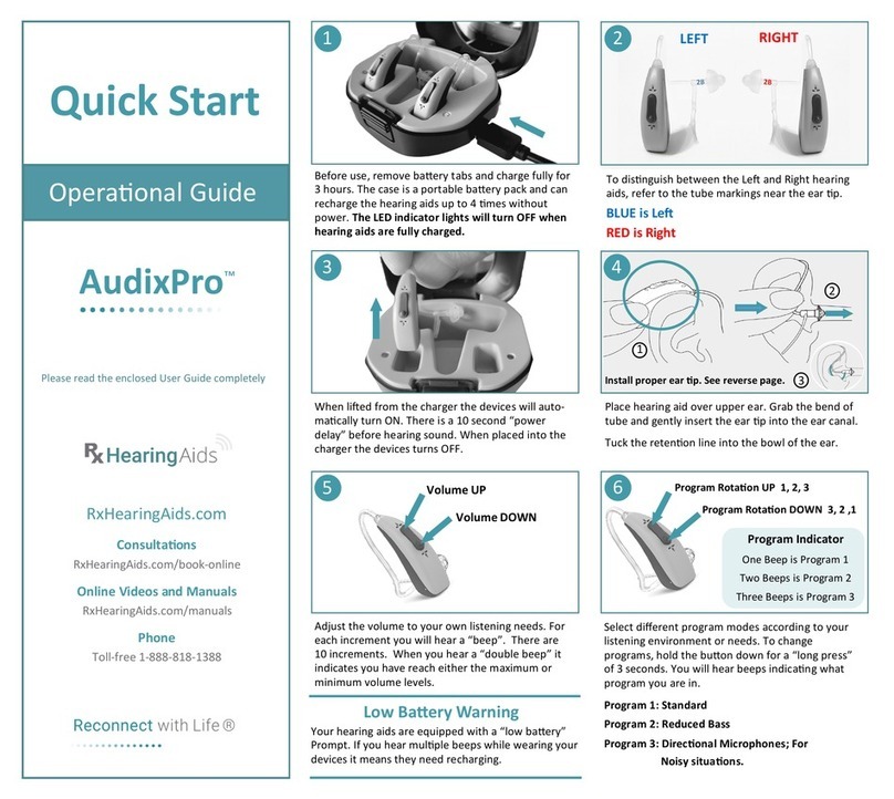 RxHearing AudixPro Manual de usuario