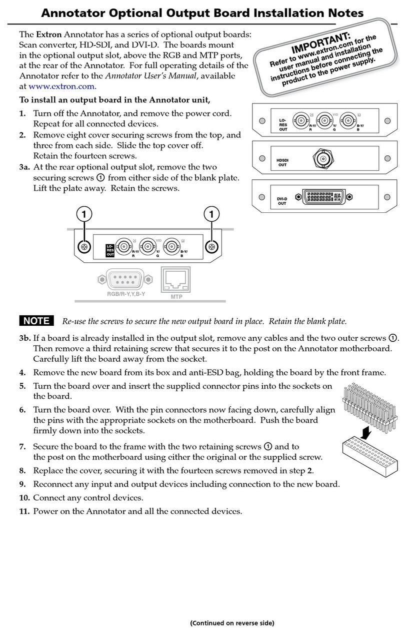 Extron electronics Annotator Manual de usuario
