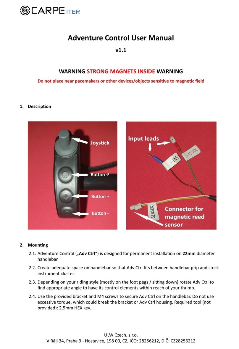 Carpe Iter Adventure Control Manual de usuario Carpe Iter Adventure Control Manual de usuario