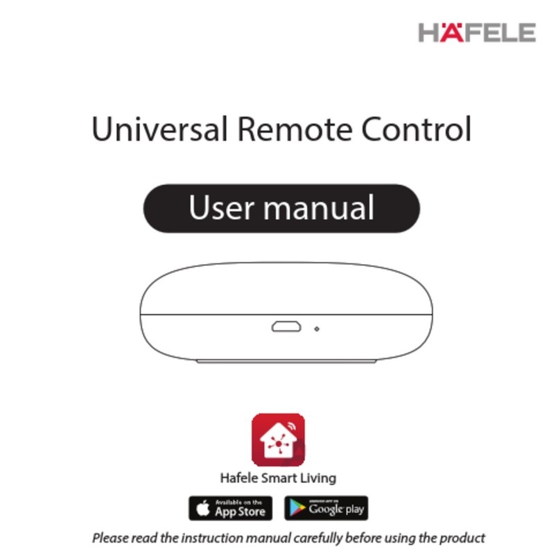 Häfele Universal Remote Control Manual de usuario