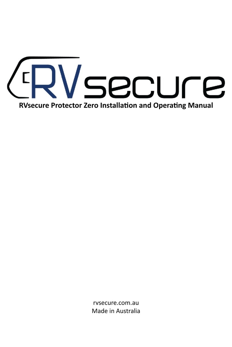 RVsecure Protector Zero Manual de usuario