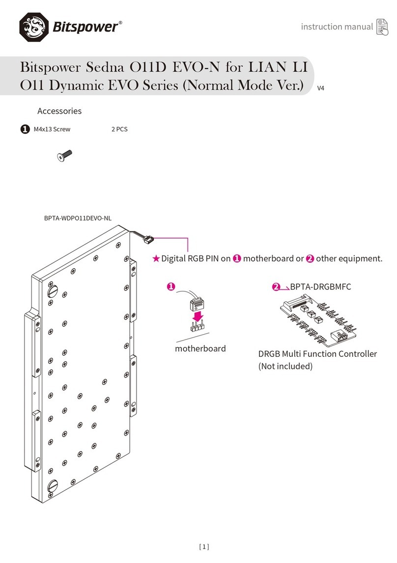 Bitspower BPTA-WDPO11DEVO-NL Manual de usuario