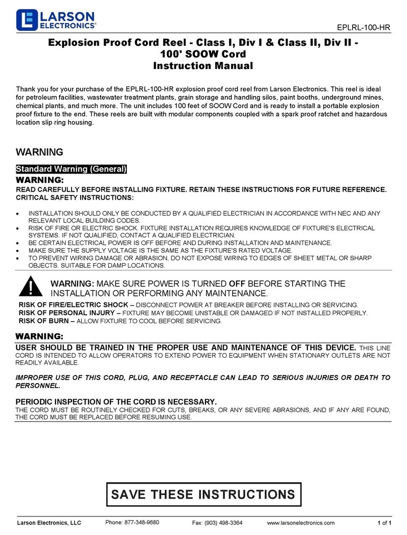 Larson Electronics EPLRL-100-HR Manual de usuario Larson Electronics EPLRL-100-HR Manual de usuario