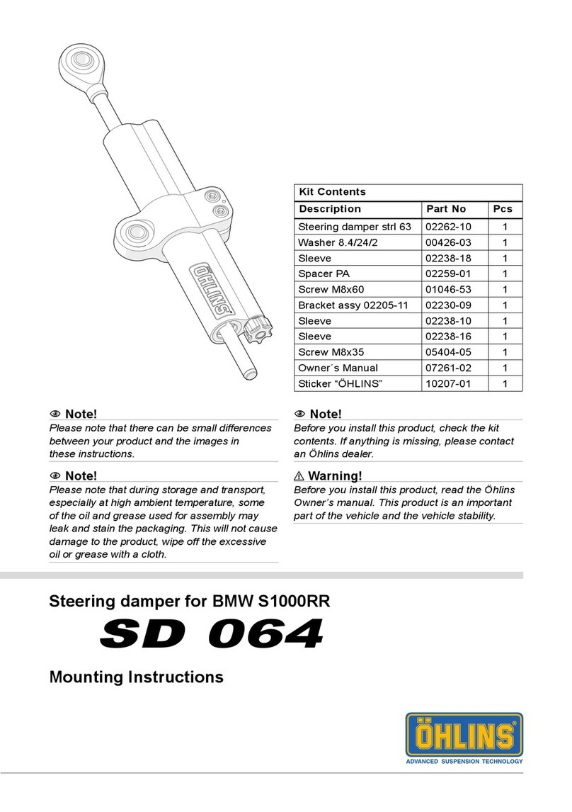 Ohlins SD 064 Manual de usuario