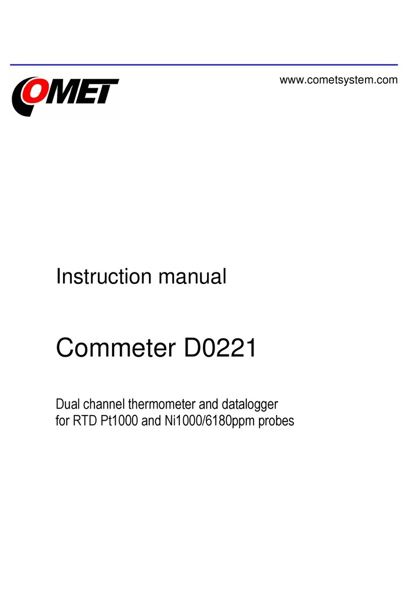 Comet Commeter D0221 Manual de usuario