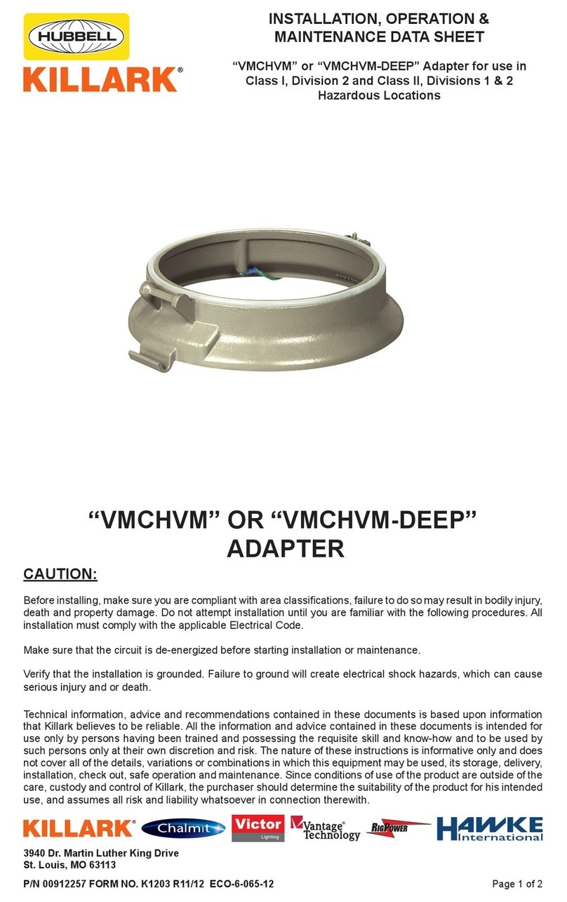 KILLARK VMCHVM Manual de instrucciones