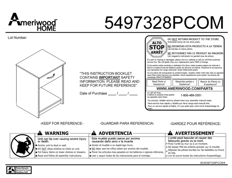 Ameriwood HOME 5497328PCOM Manual de usuario