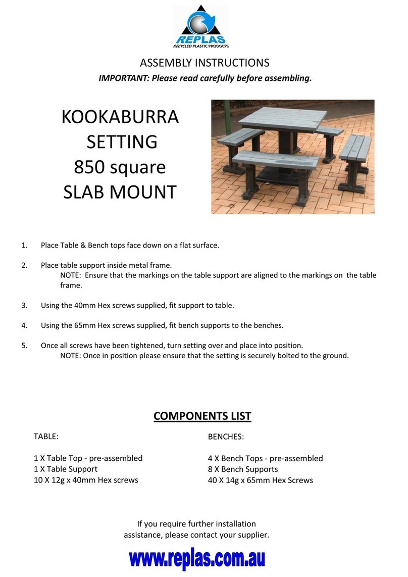 Replas KOOKABURRA SETTING Manual de usuario Replas KOOKABURRA SETTING Manual de usuario