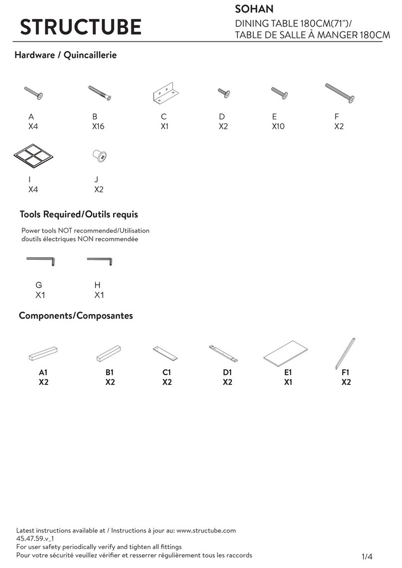 STRUCTUBE SOHAN Manual de usuario