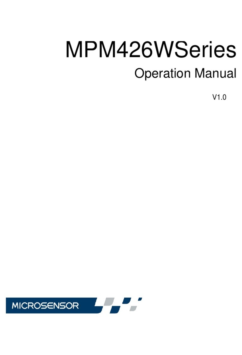 Microsensor MPM426W Series Manual de usuario