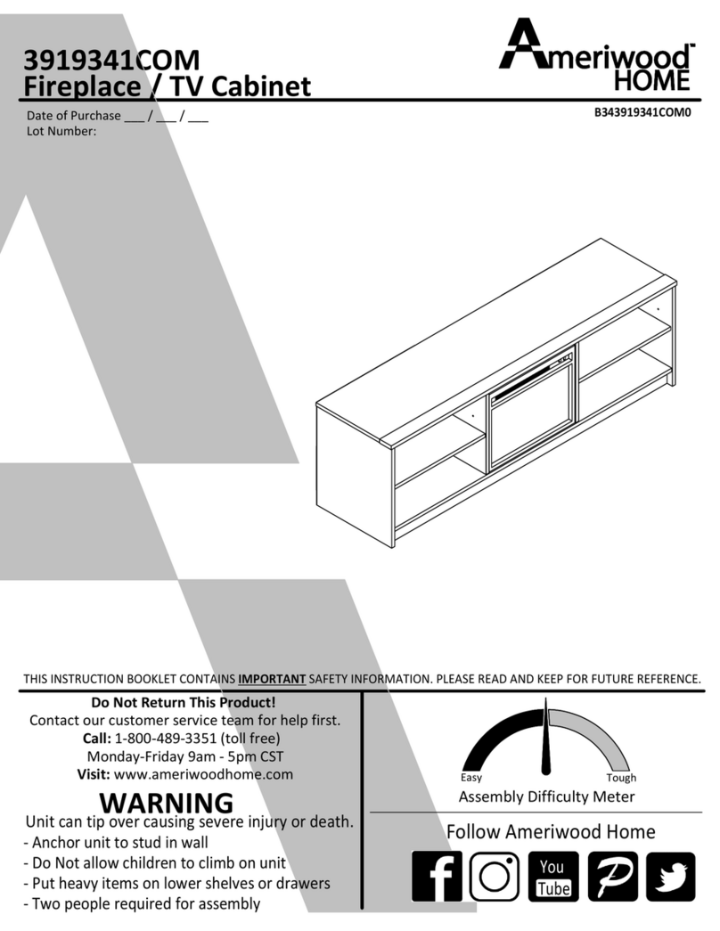 Ameriwood HOME 3919341COM Manual de usuario