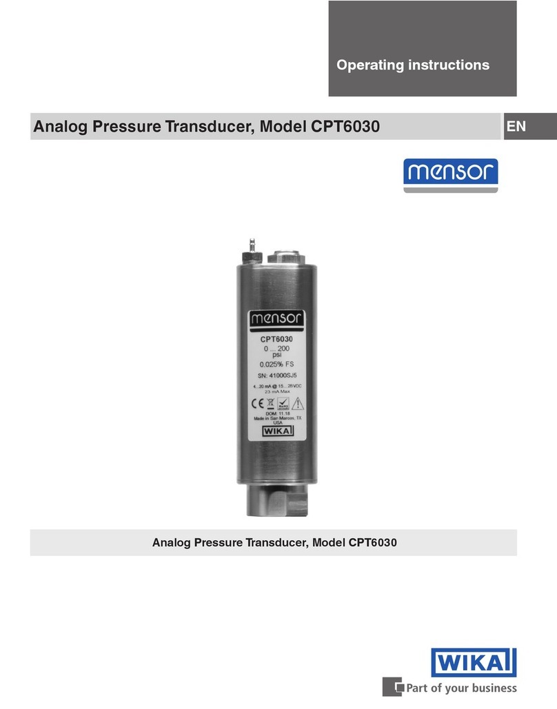 WIKA Mensor CPT6030 Manual de usuario