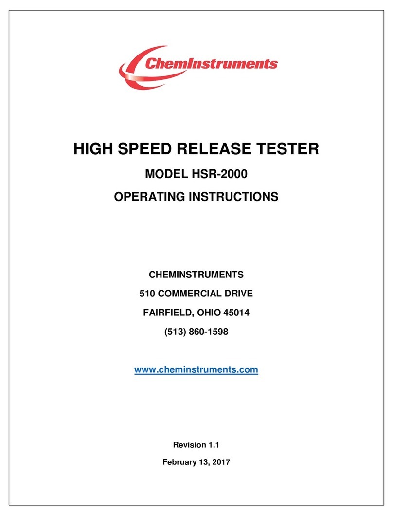 ChemInstruments HSR-2000 Manual de usuario