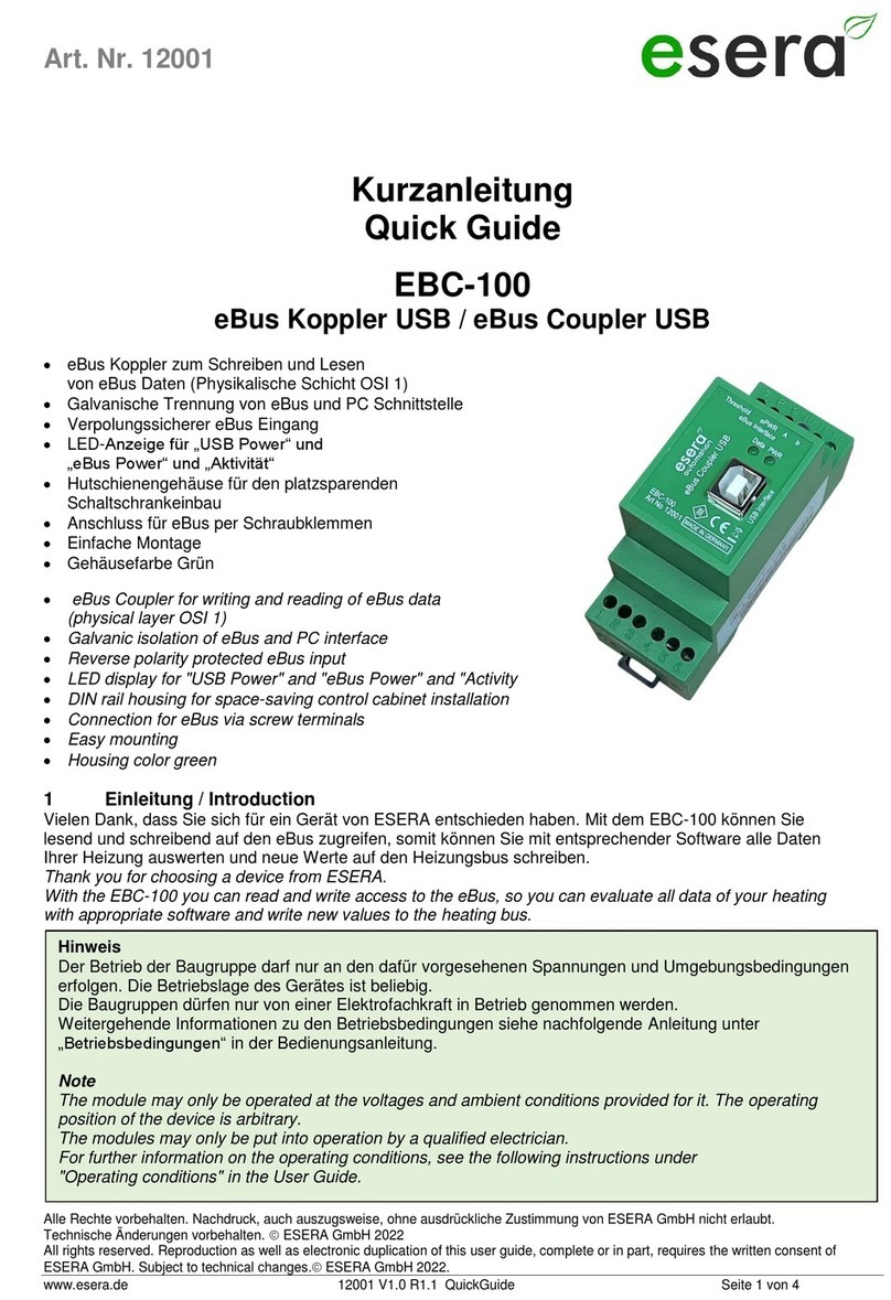 esera EBC-100 Manual de usuario
