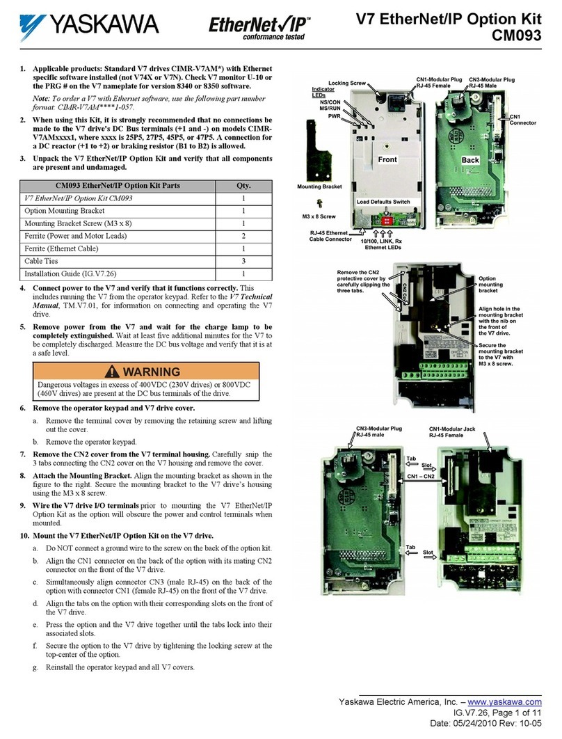 YASKAWA CM093 Manual de usuario YASKAWA CM093 Manual de usuario