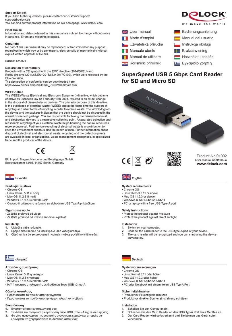 DeLOCK 91002 Manual de usuario DeLOCK 91002 Manual de usuario