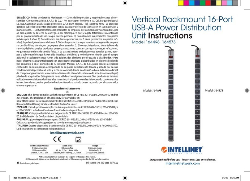 Intellinet 164498 Manual de usuario