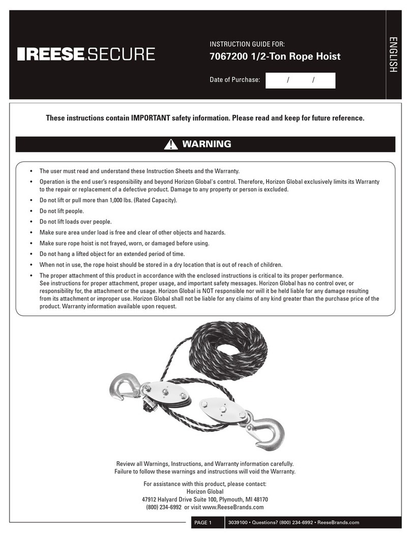 Reese Secure 7067200 Manual Reese Secure 7067200 Manual