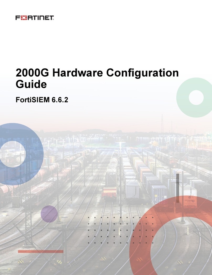 Fortinet FortiSIEM 2000G Manual de usuario Fortinet FortiSIEM 2000G Manual de usuario
