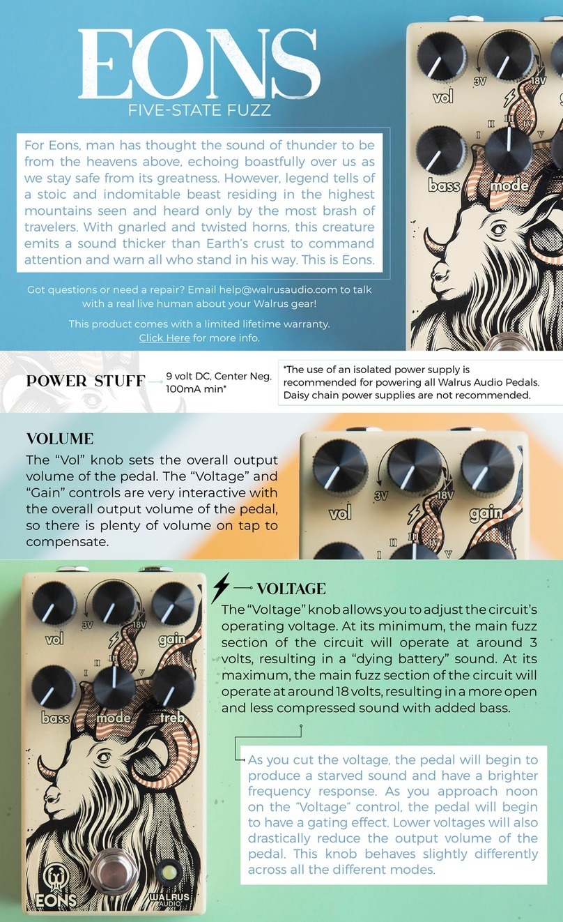 Walrus Audio Eons Manual de usuario