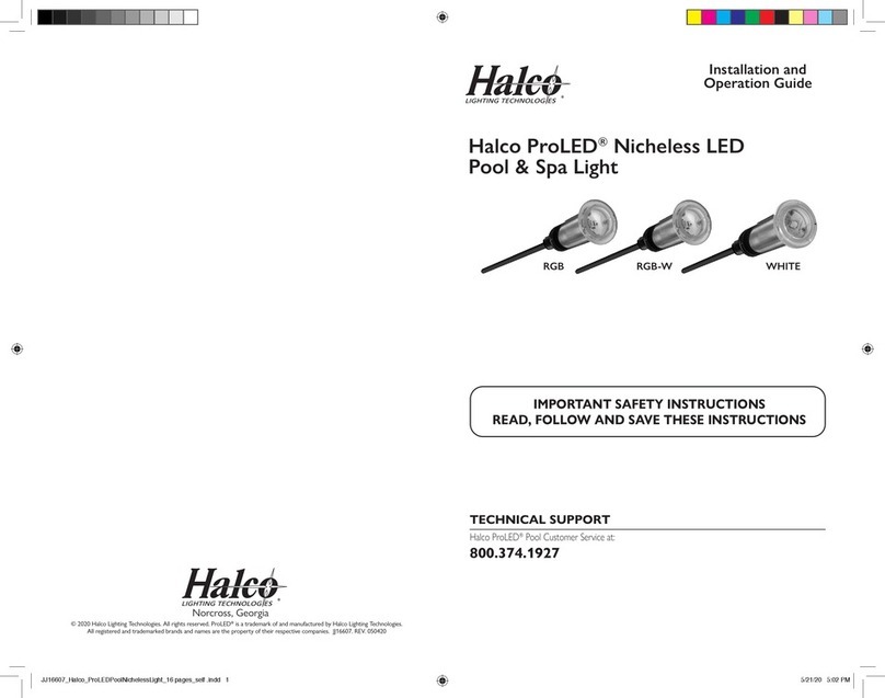 Halco ProLED FLCN Instrucciones de funcionamiento