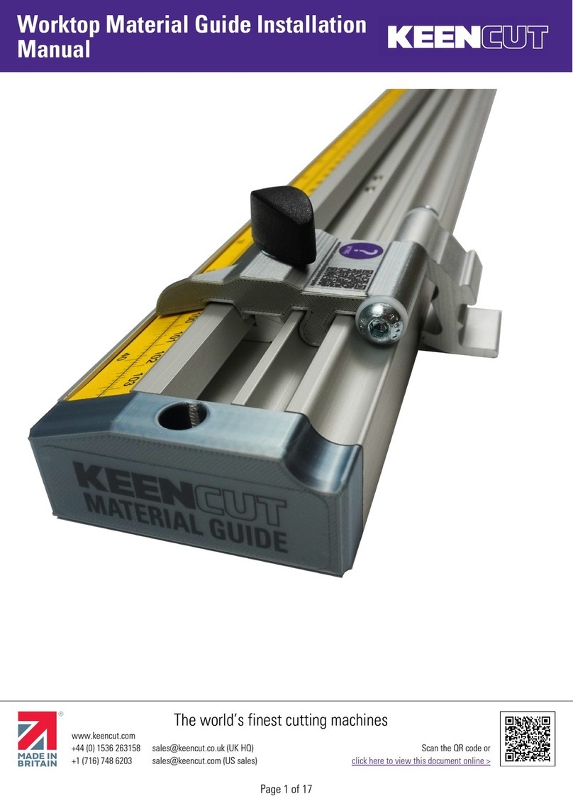 KEENCUT Material Guide Manual de usuario