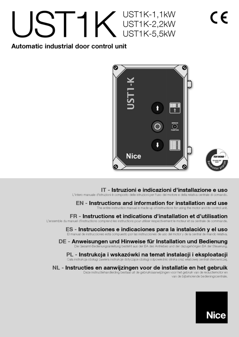 Nice UST1K Guía de inicio rápido