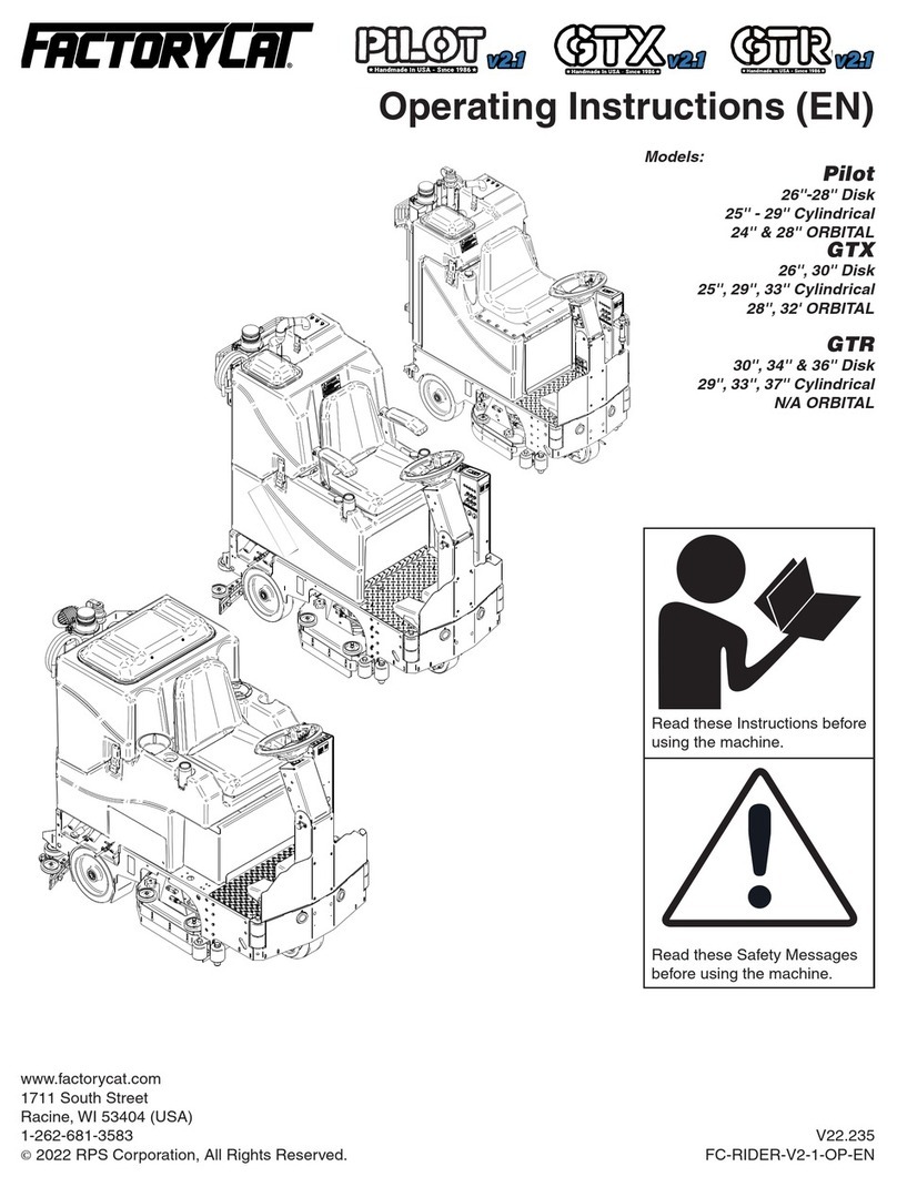 Factory Cat Pilot 28'' DISK Manual de usuario